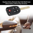 thumbnail image 2 of Unique Bargains 5 Buttons Keyless Entry Remote Fob Key Shell Case for Honda Odyssey 2011-2013, 2 of 7
