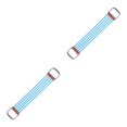 thumbnail image 3 of Decodeary 30-150lbs Extenseur de Poitrine Sangle Élastique Corde Résistance Jambe Pied Bleu 67 x 11cm 2ensemble, 3 of 6