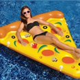 thumbnail image 3 of Inflatable Pizza Pool Float Summer Water Lounger for Adults Floating Mat, 3 of 7