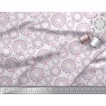 thumbnail image 3 of Soimoi White Georgette Viscose Fabric Dots & Circle Geometric Print Sewing Fabric Yard 42 Inch Wide, 3 of 5