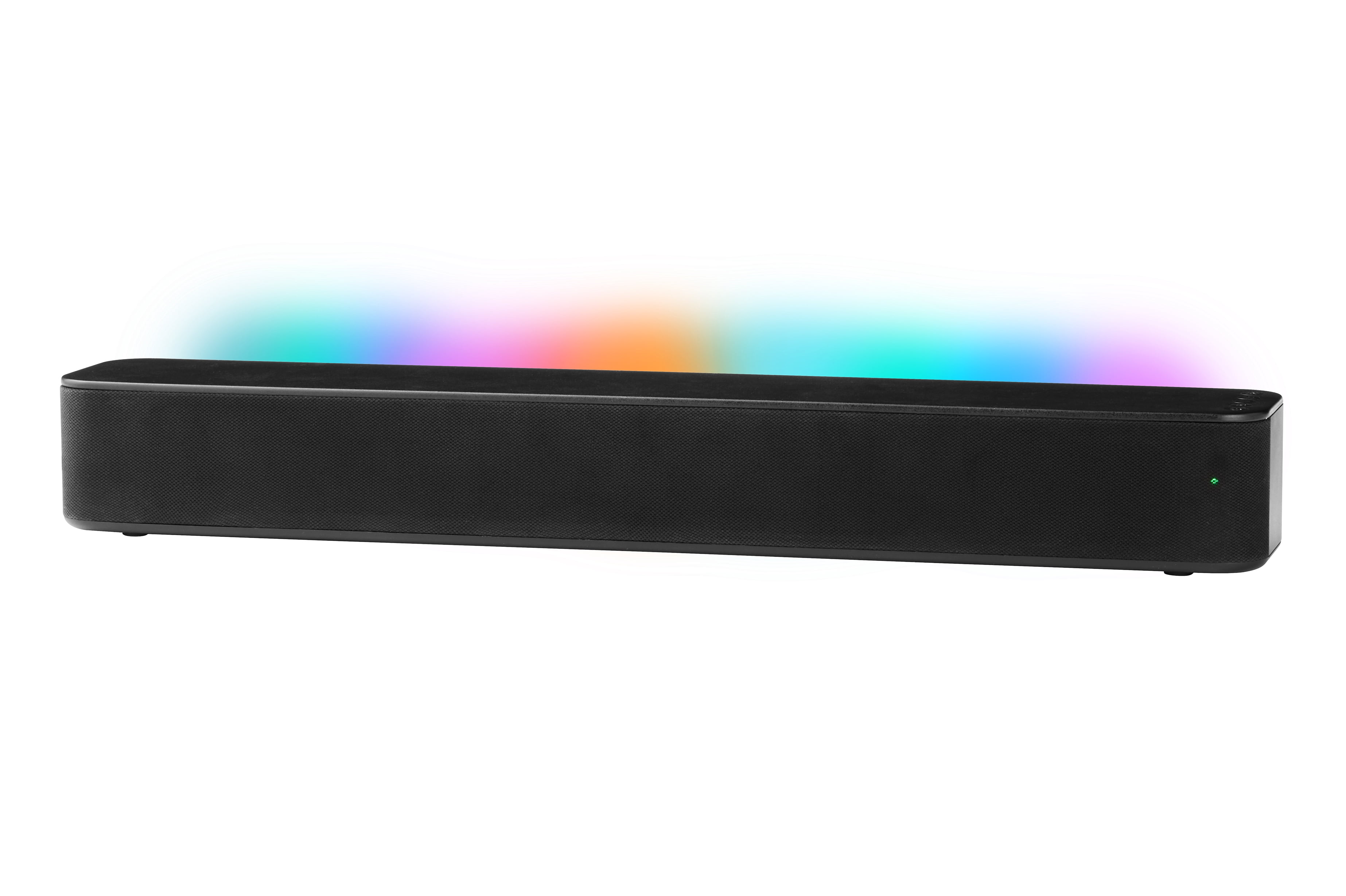 onn Bluetooth 2.1 Channel Soundbar with Multi-Color LED Lighting, 20", Black