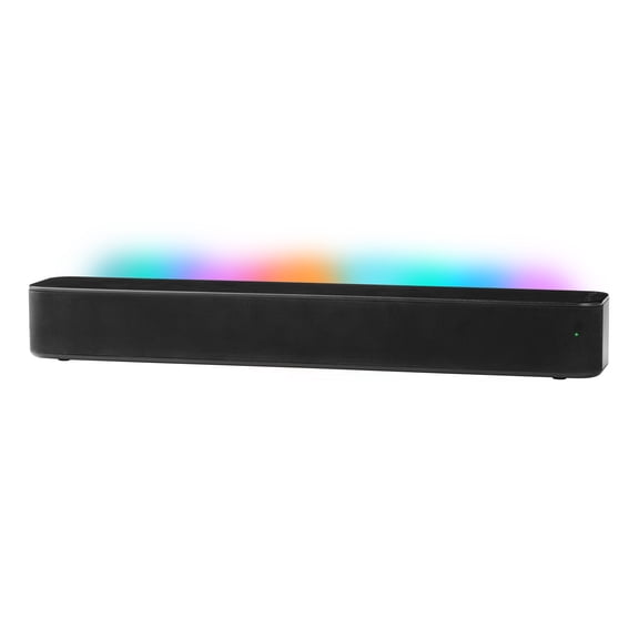 Barre de son Onn Bluetooth 2.1 canaux avec éclairage LED multicolore, 50,8 cm (20 pouces), noir