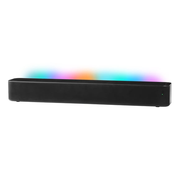 onn Bluetooth 2.1 Channel Soundbar with Multi-Color LED Lighting, 20", Black