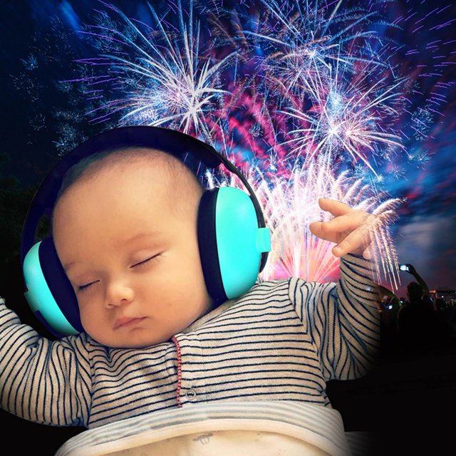 Baby Ear Protection Noise Cancelling HeadPhones, Sleep Hearing Protection Foldable Design Noise Concelling Earmuff for Children Baby