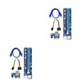 thumbnail image 4 of Decodeary 100PCS VER008C Riser Card USB3.0 PCI PCIE PCI-E 1X To 16X Extender 60CM 008C Riser Adapter With LED For GPU Miner Mining 2Set, 4 of 6
