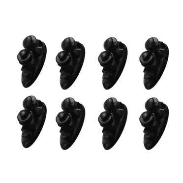 BRIGHTFUFU 8Pcs Self-Adhesive Wire Clips for Home Office and Car Dashboard Cable Management