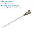 thumbnail image 3 of 16Ga Dispensing Needles, 18PCS 2 Inch Industrial Blunt Tip Dispensing Needle Syringes with Luer Lock Needle 2inch Long for Refilling Liquid Inks Adhesive Glue Oil, Gray, 3 of 7