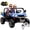 Blue, variant on Aosom 2 Seater Ride on Car, 12V 7AH Ride on Dump Truck Kids UTV, Black