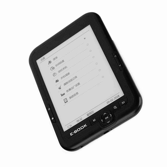 E - Lecteur de Livres, Livre de Poche à Écran Encre E - 6 Pouces, Appareils Liseuses à Double RAM, Polices Librement Ajustables, E - Lecteurs pour Enfants, Adultes et Aînés, Noir