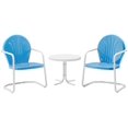 thumbnail image 1 of Pemberly Row 3 Metal Outdoor Seating Set in Sky Blue, 1 of 7