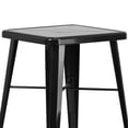 thumbnail image 4 of Bowery Hill Metal 3 Piece Bar Table Set in Red, 4 of 8
