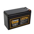 thumbnail image 1 of NERMAK 12V 7Ah (7.2Ah) Lithium LiFePO4 Batterie à Cycle Profond, Batterie Rechargeable au Lithium Fer Phosphate 2000+ Cycles pour Solar PowerAR, Éclairage, Roues Électriques, Détecteur de Poissons, 1 of 8
