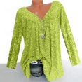 thumbnail image 2 of Vente de Liquidation Jolis Hauts pour Femmes Manches Longues Col Rond Hauts de Sortie Chandail Décontracté à Enfiler Impression de Lettres Mode d'Automne Blouse pour Femmes Légère Tendance Grande Taille C'est l'Automne Haut Yall (Jaune, TG), 2 of 8