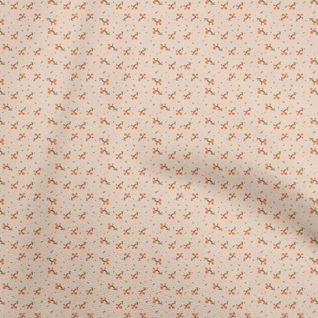 oneOone Rayon Peach Fabric Asian Japanese Floral Sewing Craft Projects Fabric Prints By Yard 56 Inch Wide