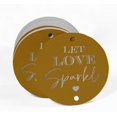 thumbnail image 2 of Inkdotpot Silver Foil Paper Hang Tags Let Love Sparkle Wedding Favor Tags 100 Pieces, 2 of 6