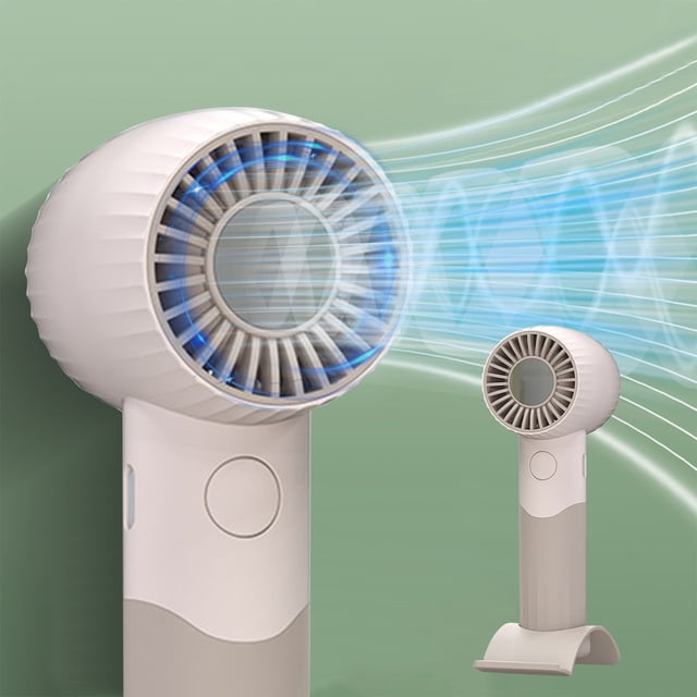 Yhmxh Fan-Small Fan Portable Fan Floor Fan Standing Fan Handheld Turbo Fan USB Rechargeable Silent Student Dormitory Office Portable Wind Turbine Fan Mini Fan
