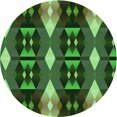 thumbnail image 1 of Ahgly Company Machine Washable Indoor Round Transitional Dark Forest Green Area Rugs, 5' Round, 1 of 7