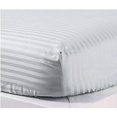 thumbnail image 2 of 1000 Thread Count 100% Egyptian Cotton 4-Piece Bed Sheet Set (1 Flat, 1 Fitted Sheet, 2 Pillow Covers) 21 Inches Deep Pocket Stripe Pattern, 2 of 4