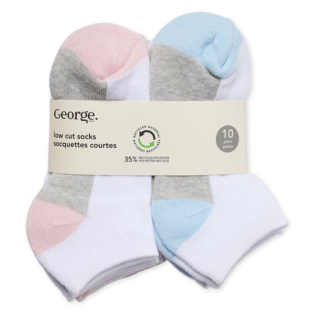 Lot de 10 paires de socquettes George pour filles