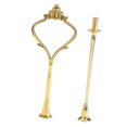 thumbnail image 3 of Cake Plate Stand Handle, Multi Tiers Tray Fruit Hardware 10 Set Fitting Rod Holder 3 Tiers Crown Silver Holder Fruits for Wedding Party Birthday Silver 3 Tiers, 3 of 8