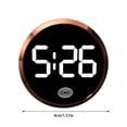 thumbnail image 2 of Stick-On Car Digital Clock - Motion-Activated LED Display, Durable Metal & Decorative Design - Timekeeping for Cars/Boats/Bikes with Easy Installation, 2 of 3