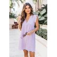 thumbnail image 2 of ORUYROP Robe Barboteuse de Californie avec Shorts en Dessous, Poches, Ample, Été, Col en V, Jupe en Dentelle Ajourée, Unie, Manches à Volants, Robe, 2 of 7