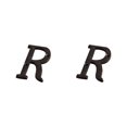 thumbnail image 2 of Youkk Iron Decoration Doorplate Durable And Rustproof Wide Application Not Easy To Fade Metal Metal Letters House Numbers B17--R 2Set, 2 of 6