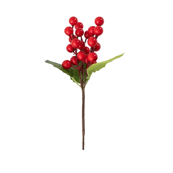Qocolhg Outdoor Christmas Decorations Indoor, 5PCS Simulation Of Small Red Fruit Berry Christmas Decoration Artificial Flower Home Table Decoration, Christmas Tree Ornaments Decor Clearance