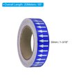 thumbnail image 2 of Unique Bargains Directional Flow Arrow Tape 1-3/16'x65', Adhesive Pipe Identification Marking Stickers, White on Blue, 2 of 5