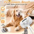 thumbnail image 4 of Pet Steam Brush Set For Dogs 2025 Self Cleaning Pet Brush Function Hair Removal Brushes For Home Use Portable Dog Cat Grooming Brushes For Owners (White), 4 of 8