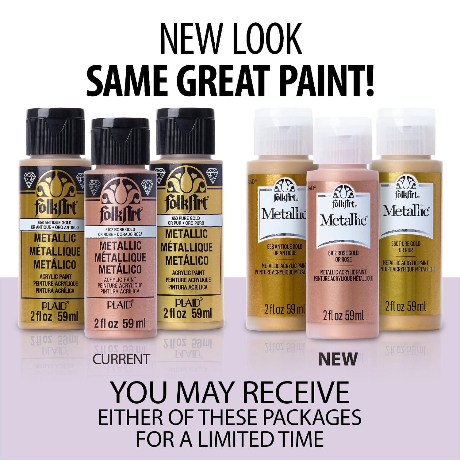 Folkart Métallique peinture acrylique, cuivre, 59 ml