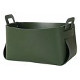 thumbnail image 2 of pitrice Storage Basket Leather Organizer Decorative Holder Box Stationery Green L, 2 of 6