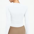 thumbnail image 5 of RXIRUCGD Hoodie de Sport Décontracté à Col Rond pour Femmes, Blanc, Taille m, 5 of 5