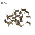 thumbnail image 3 of Unique Bargains 20Pack Zipper Stoppers, #10 Top & Bottom Stops for Rescue Repair, Bronze Tone, 3 of 6