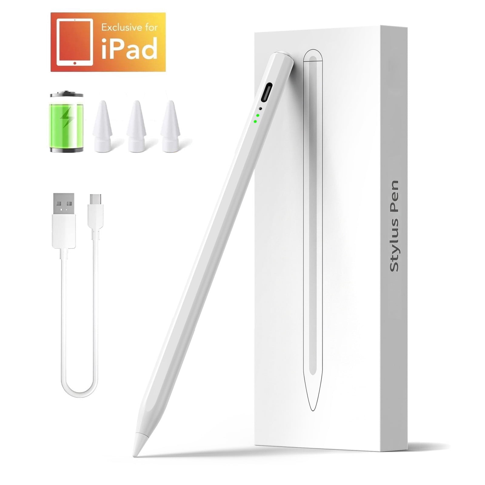 Lolsea Stylus Pen for iPad 2018-2026(A16/11/10/9/8/7/6), 13 Mins Fast Charge iPad Pencil with Tilt Sensitivity & Palm Rejection for iPad 6-11th Gen, Air 7/6/5/4/3/M3/M2, Pro 13"/12.9"/11"/M4