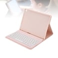 thumbnail image 3 of Tablet Wireless Keyboard, Ergonomic Tablet Keyboard Case 7 Color Backlit  for Work Study Roseate,Green,Blue, 3 of 7