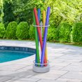 thumbnail image 1 of Sunjoy Extra Large Pool Noodle Storage Rack, Rackrust-proof Aluminum Portable Outdoor Rack with Water Weighted Base for Outdoor Pool, 1 of 9