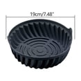 thumbnail image 2 of mtvxesu Doublure Réutilisable en Silicone pour Panier de Friteuse à Air Chaud - Accessoire de Cuisson Rond Antiadhésif de 7,5 Pouces avec Lignes en Relief pour une Répartition Uniforme de la Chaleur, Va au Lave-Vaisselle, 1 Pce, 2 of 3