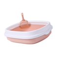 thumbnail image 1 of DOLITY Anti ing Cat Litter Box with Surrounded Top Cover Tray Sand Box Detachable Pink Medium, 1 of 9