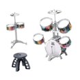 thumbnail image 2 of Bunblic Kids Toddler Drum Set Education Musical Toy Percussion Musical Instruments with Stool for Children'S Day Easily Install , A, 2 of 8