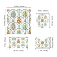 thumbnail image 3 of Shower Curtain Hooks,Shower Curtain Hooks,Easter Bunny Shower Curtain 4-Piece Set Shower Curtain 4-Piece Set with 12 Hooks Polyester Waterproof Bathroom Partition Curtain Toilet Mat,Shower Curtain Set, 3 of 6