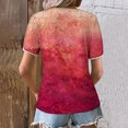 thumbnail image 4 of SMihono Hauts pour Femmes Été Chic Décontracté Mode Féminine Été Col Rond Loisirs Manches Courtes Imprimé Hauts T-shirt Oversize pour Femmes, 4 of 6