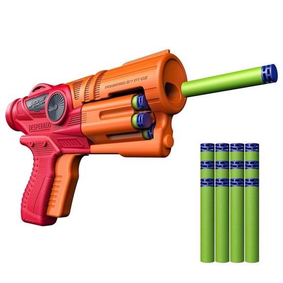 Adventure Force Desperado Foam Dart Blaster, Double-Action and Slamfire with 12 Universal Compatible Darts