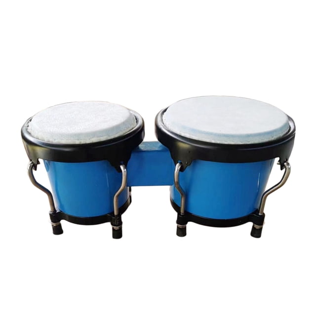 African percussion bongo drum set, percussion instruments, early educational for Blue