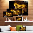 thumbnail image 3 of Motif de Papillon Jaune Fractal - Art Mural Floral Très Grand, 3 of 4