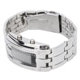 thumbnail image 2 of Men's Watch, Binary Time Mode Display Alloy Men's LED Watch Fashion  Waterproof  For Boyfriend For Daily Wear Men's Silver, 2 of 8