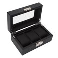 thumbnail image 3 of Slot Watch Box,3 Slot Watch Box Small Watch Storage Box Slot Watch Case Tailored for Perfection, 3 of 14