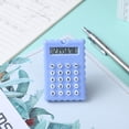 thumbnail image 3 of Matoen12 Fournitures de Rentrée Calculatrices de Poche, Mini Calculatrice Portable à Clapet Pendentif Petit 8 Chiffres, Boutons Réactifs, Grand Écran LCD, Piles à Bouton, 1,6"X2,4 Pouces, 1 Paquet, Café, 3 of 5