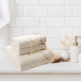 thumbnail image 4 of Yhmxh Bedding Colour Lace Side 3 Piece Soft Absorbent Embroidered Gift Towel Bath Towel Skin-friendly Throw Blanket Machine Washable Microfiber Bed Sheet Set, 4 of 6