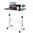 thumbnail image 1 of QinaQin Small, Height-Adjustable Standing Desk with Wheels, 31-43 Inch Mobile Standing Desk, 32-Inch Metal Frame Portable Laptop Desk/Workstation, Suitable for Home Offices, 1 of 9